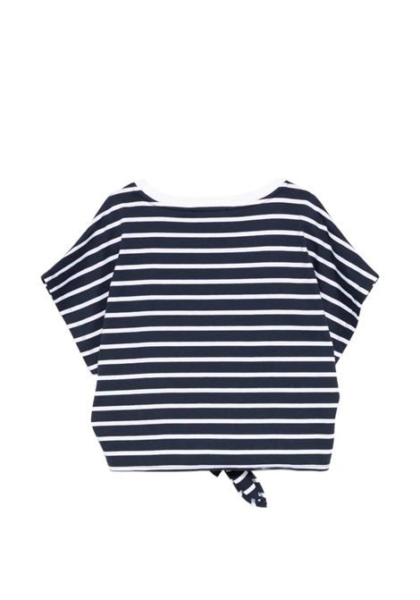 T-shirt a righe BALMAIN KIDS | BY8B61 Z3657617BC